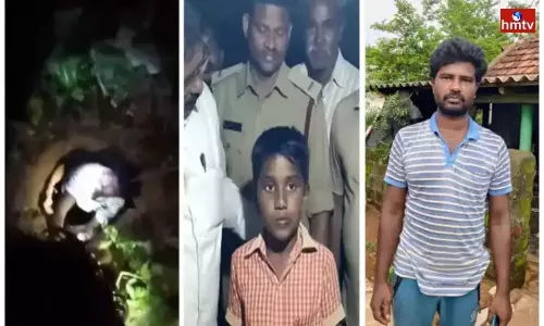 Nine Year old boy Fell in Borewell Rescued by Local Youth in Eluru