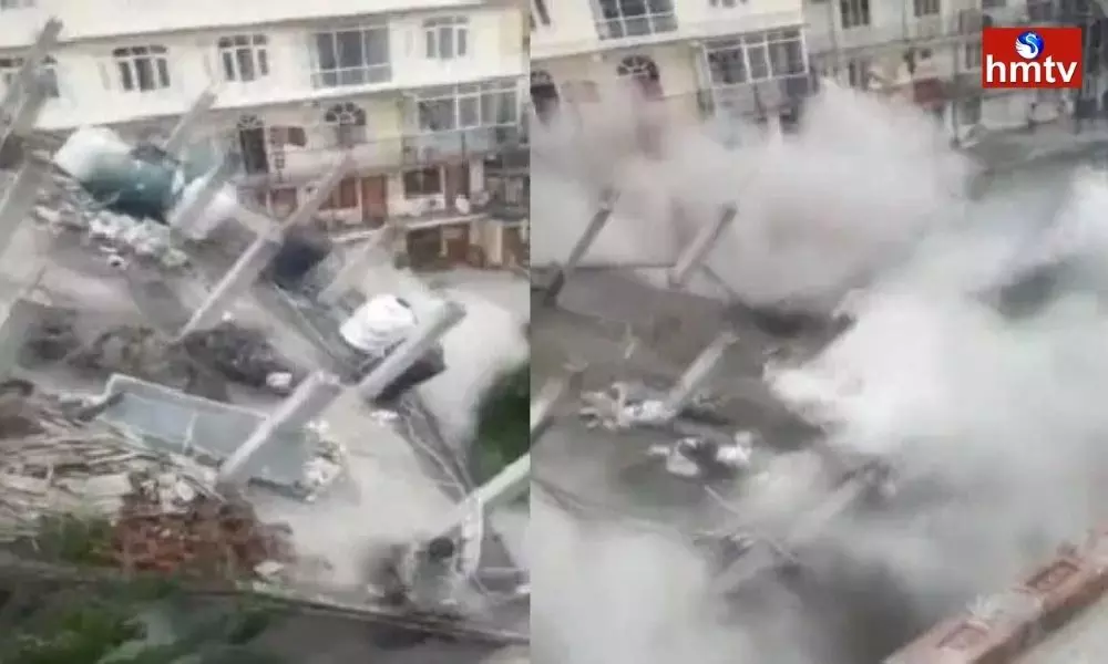 A Four-Storey Building Collapsed in Himachal Pradesh Due to Heavy Rains