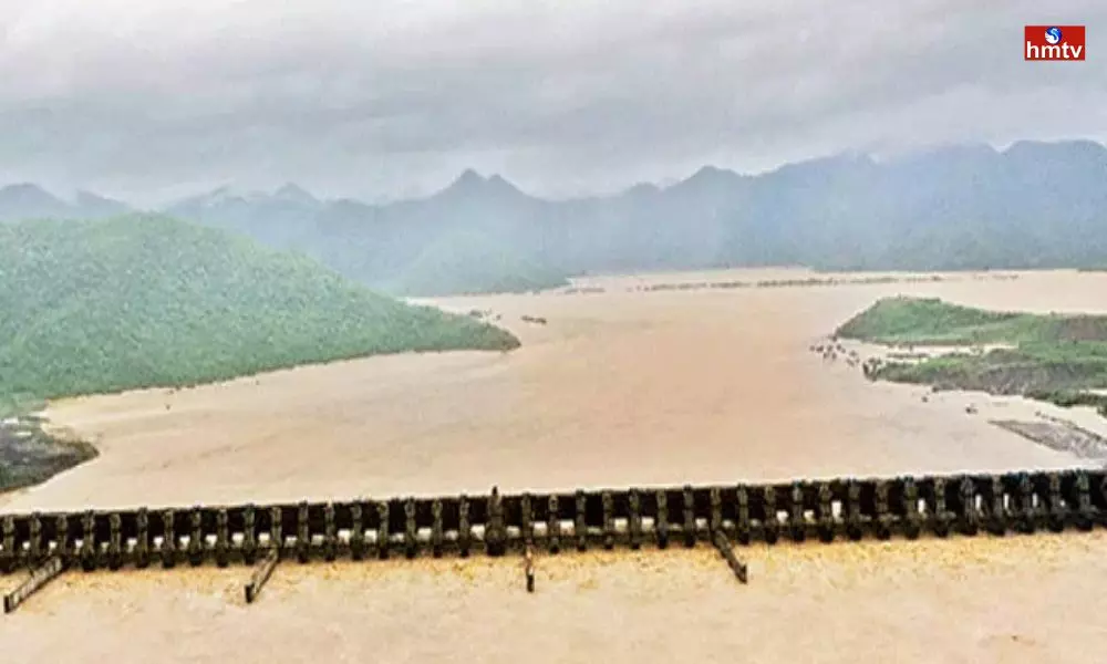 Godavari Floods  at Polavaram Project