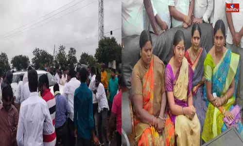 TRS Workers Attacked ZP Chairperson Sunita Mahender Reddy Car