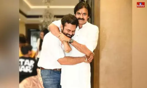 Sai Dharam Tej Stopped His Film Shoot For Pawan Kalyan Sai Dharam Tej Stopped His Film Shoot For Pawan Kalyan