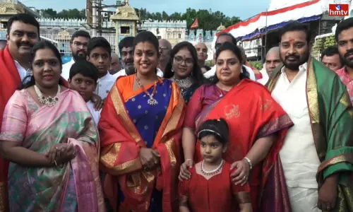 Minister Roja Visited Tirumala