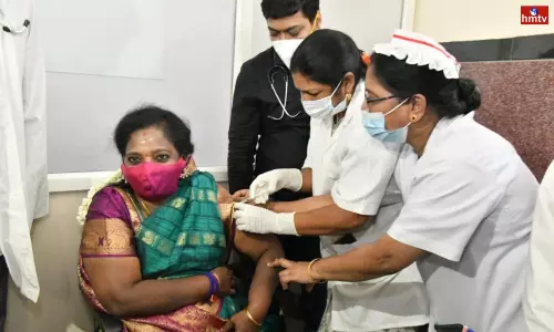 Governor Tamilisai Soundararajan Takes Booster Dose Governor Tamilisai Soundararajan Takes Booster Dose