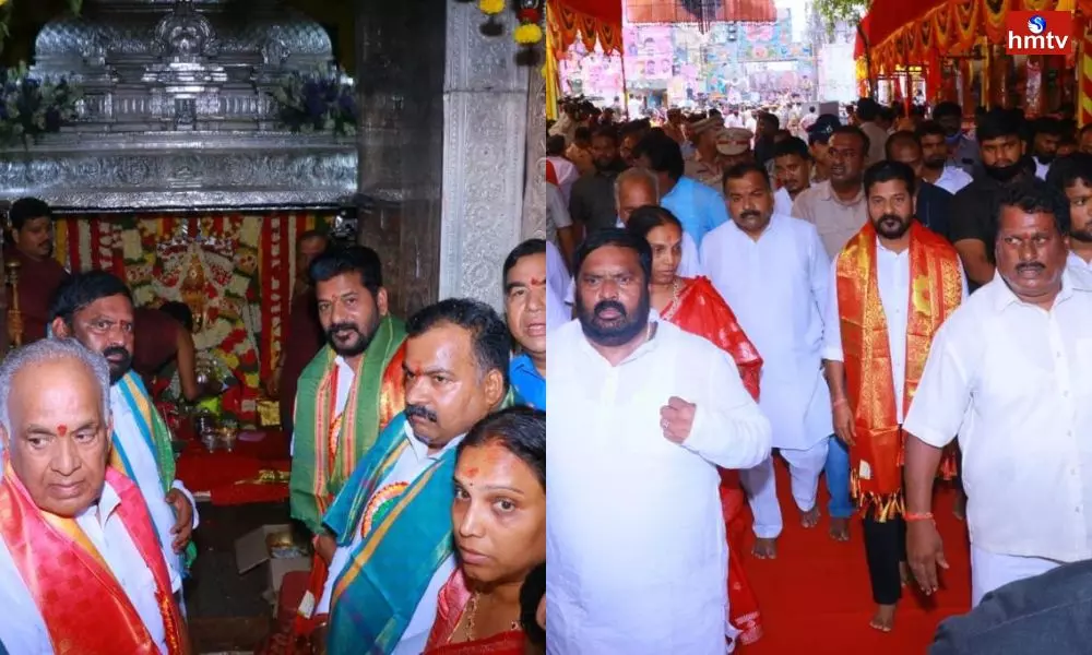 Revanth Reddy visited Ujjain Ammavari of Secunderabad