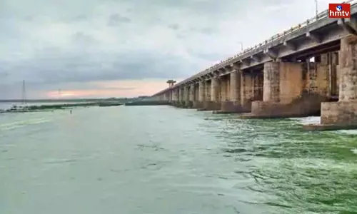 Godavari flood at Dhavaleswaram Barrage