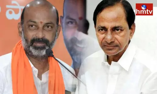 Bandi Sanjay Slams CM KCR Over Cloud Burst Comments