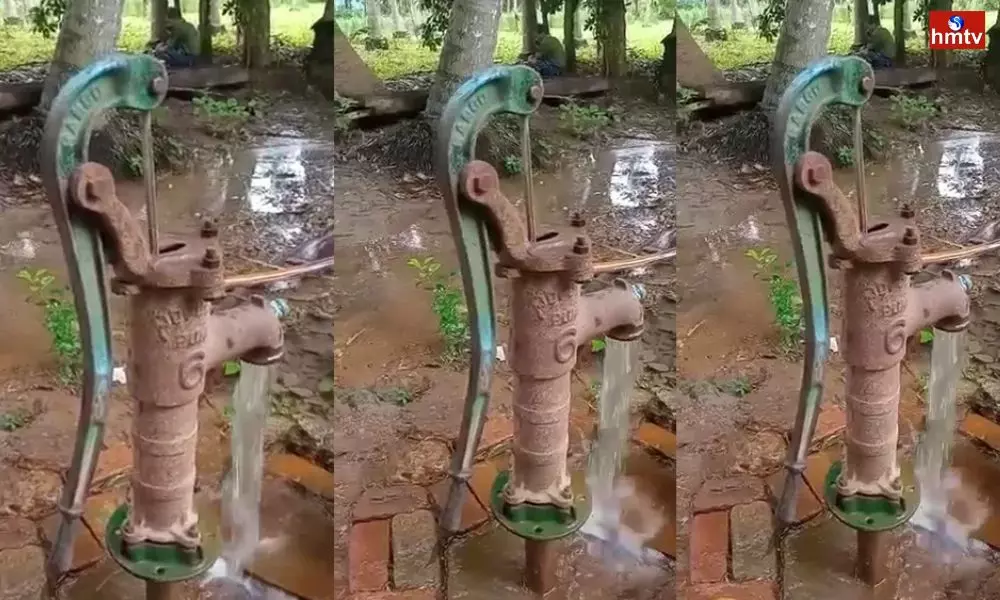 Water Comes out From Hand Pumps and Borewells