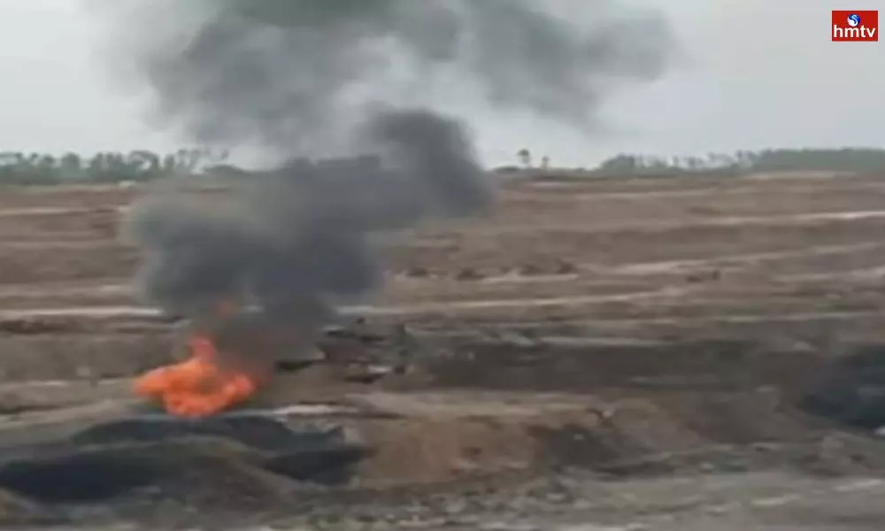 Fire Accident in Open Cast Mines in Ramagundam
