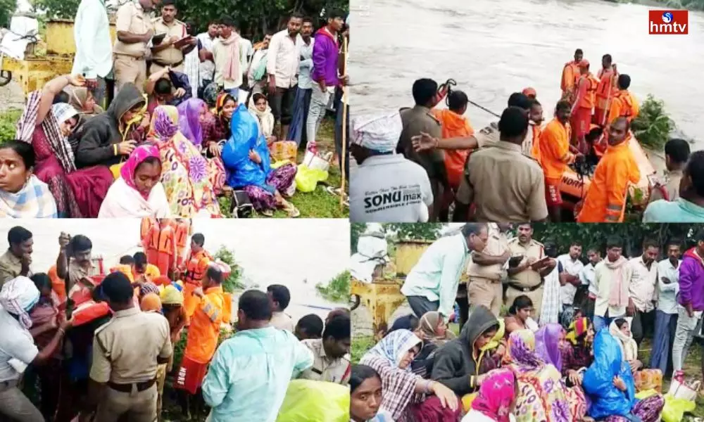 23 Labours Trapped In Mukundapuram G Kottapalli Stream Suryapet District Are Safe