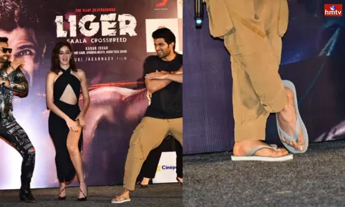 Vijay Devarakonda With Sandals Worth Rs 199