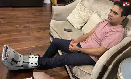 మంత్రి కేటీఆర్ ఎడమ కాలికి గాయం.. మూడు వారాలు విశ్రాంతి.. విలువైన‌ ఓటీటీ షోలు..