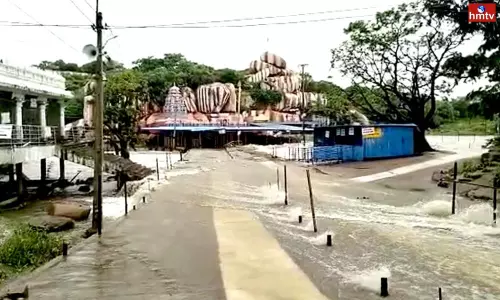 Flood Surge in Edupayas of Medak District