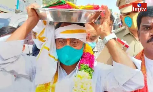 Minister Indrakaran Reddy Visit Lal Darwaza Temple Minister Indrakaran Reddy Visit Lal Darwaza Temple