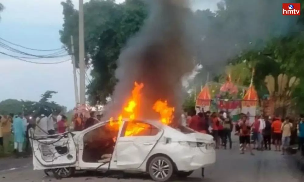 Car Accident At Haryana | Telugu News