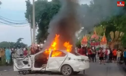 Car Accident At Haryana | Telugu News