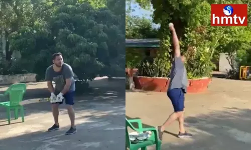 Tejashwi Yadav Plays Cricket at Home