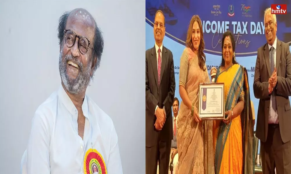 Rajinikanth Received the Highest Tax Payer Award