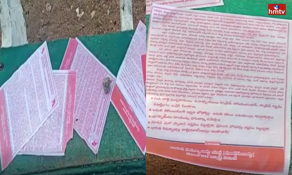 Maoist Posters and Letters in Mulugu Districts