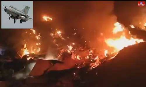 Air Forces Fighter Jet Crashes In Rajasthans Barmer