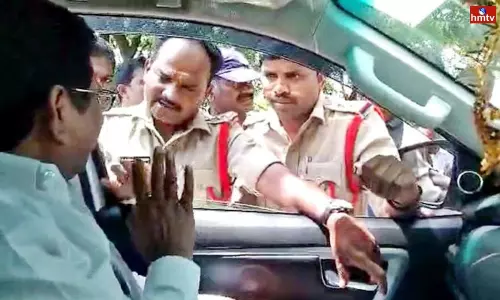 MP Soyam Bapu Rao Arrested at Basara IIIT MP Soyam Bapu Rao Arrested at Basara IIIT