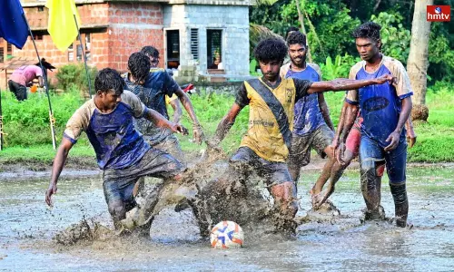 Mud Football Tournament Organised in Kerala