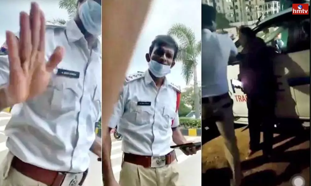 Hyderabad Traffic Police Overaction