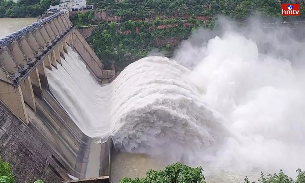 Ongoing Flood for Srisailam Project