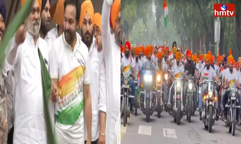 Bike Rally in Delhi under the leadership of Union Minister Kishan Reddy