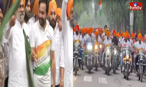 Bike Rally in Delhi under the leadership of Union Minister Kishan Reddy Bike Rally in Delhi under the leadership of Union Minister Kishan Reddy