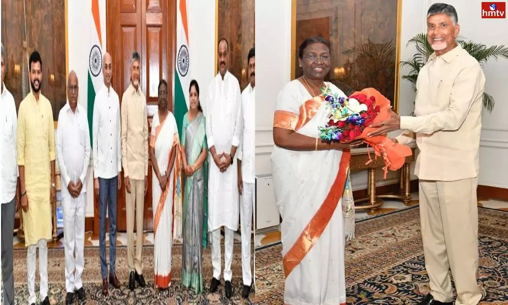 Chandrababu Meets President Draupadi Murmu