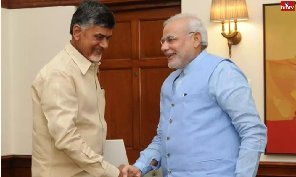Prime Minister Modi and TDP chief Chandrababu met