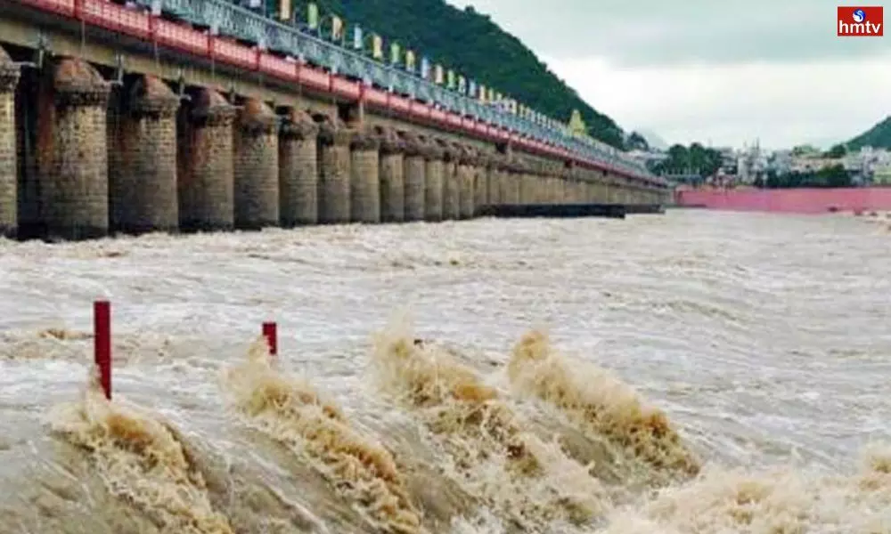 Huge Water Inflow into Prakasam Barrage