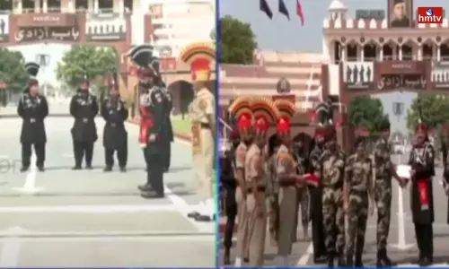 Beating Retreat Ceremony at The Attari Wagah Border