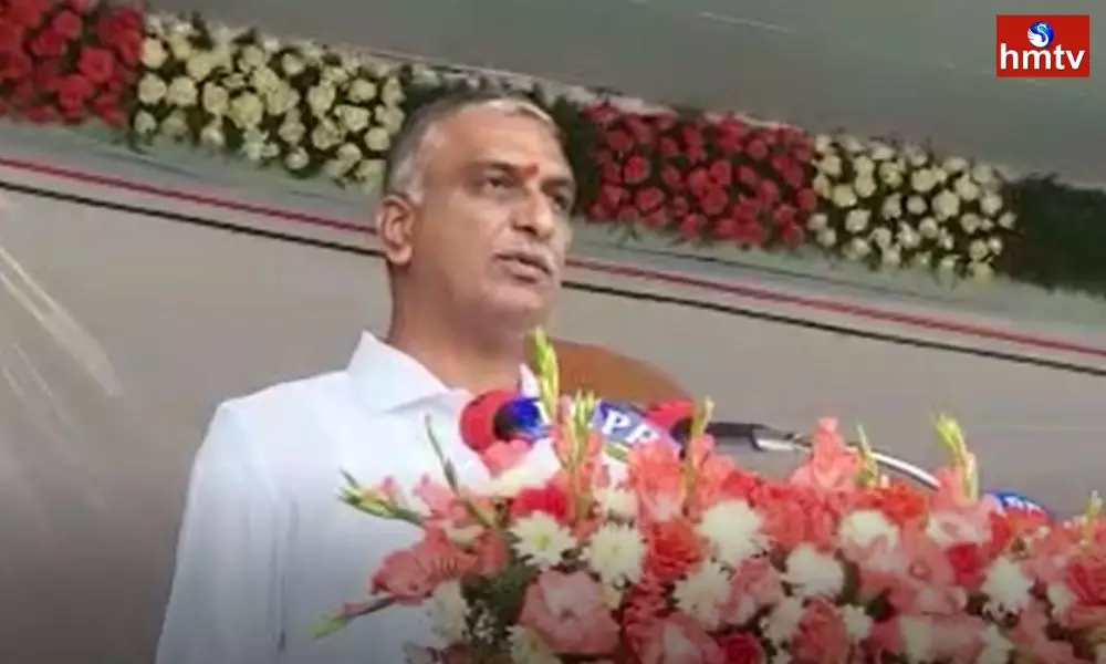 Harish Rao Unveiled the National Flag at Siddipet