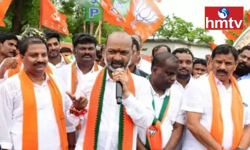 Bandi Sanjay Mass Warning to DGP