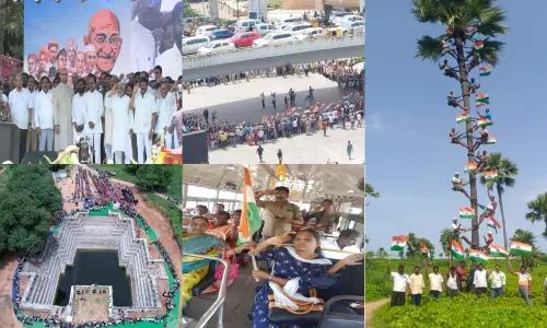 Telangana Comes to Standstill for Mass Recital of National Anthem Telangana Comes to Standstill for Mass Recital of National Anthem