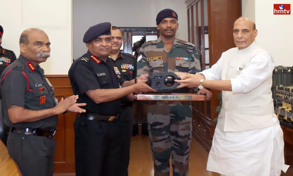 Rajnath Singh Hands Over Homegrown Equipment to Army