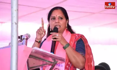 MLC Kavitha Fire on the Center MLC Kavitha Fire on the Center