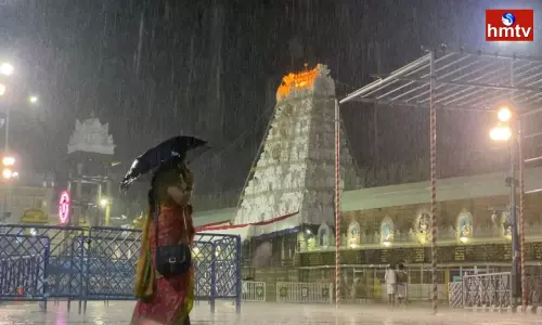 Heavy Rain In Tirumala | AP News Heavy Rain In Tirumala | AP News