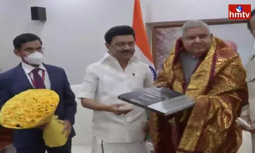 Tamil Nadu CM Stalin Meets Vice President Jagdeep Dhankhar