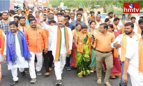 Bandi Sanjay Praja Sangrama Yatra Jangaon District