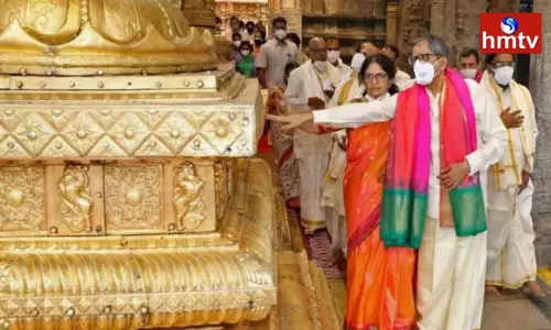 NV Ramana Visits Tirumala