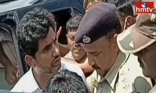 Nara Lokesh was Going on a Tour in Palasa Was Arrested
