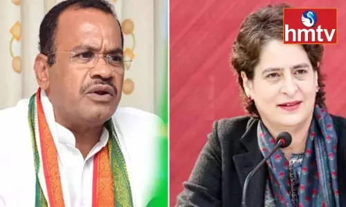 Komatireddy Venkat Reddy Meeting Ends With Priyanka Gandhi