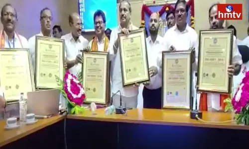 Srisailam Temple Gets ISO Certificates