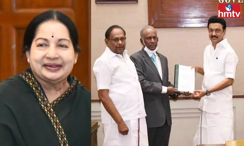 Jayalalitha’s Death: Arumugasamy Commission Report Submitted to CM Stalin