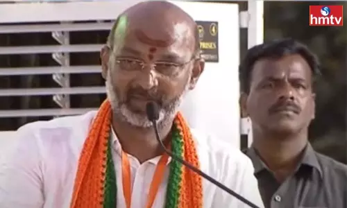 Bandi Sanjay Slams CM KCR in Hanamkonda Public Meeting Bandi Sanjay Slams CM KCR in Hanamkonda Public Meeting