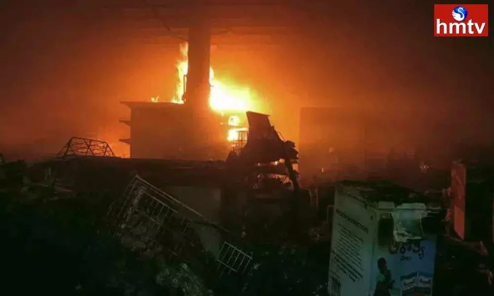 Fire Accident in Nizamabad District