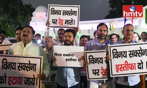 AAP leaders demanded Vinai Kumar Saxenas Removal From the Post of Delhi Lt Governor