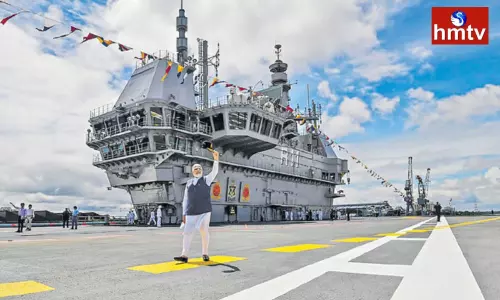 Prime Minister Modi Dedicated INS Vikrant to the Nation Prime Minister Modi Dedicated INS Vikrant to the Nation